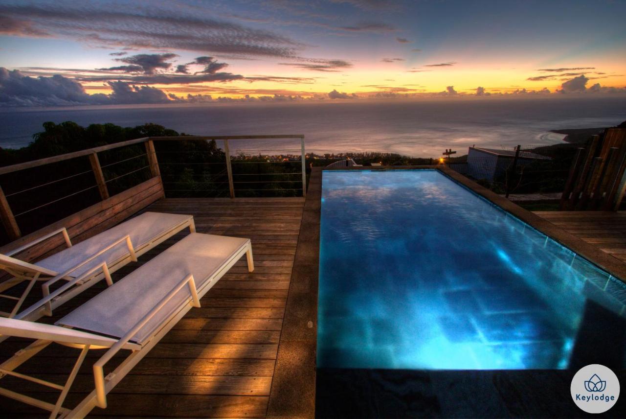 Villa Paloma 4 Etoiles Avec Piscine Et Vue Exceptionnelle Sur L'Ocean A Saint-Leu Kültér fotó