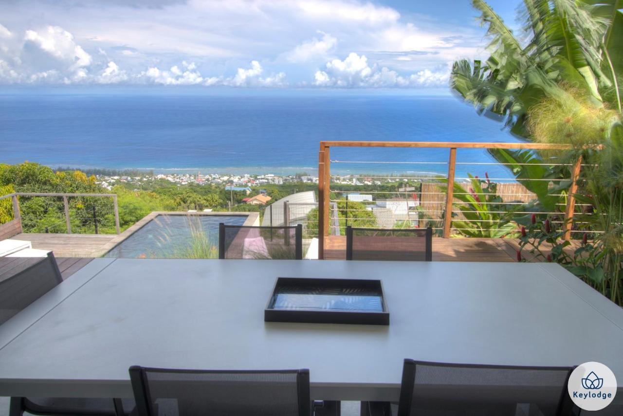 Villa Paloma 4 Etoiles Avec Piscine Et Vue Exceptionnelle Sur L'Ocean A Saint-Leu Kültér fotó